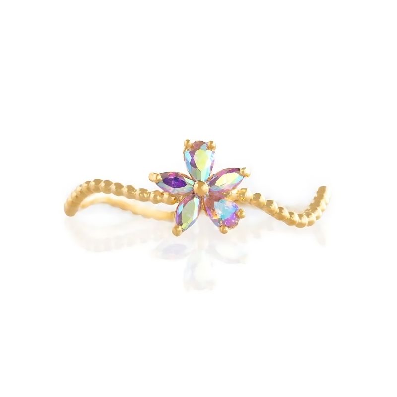 Anillo Flor Tornazolada