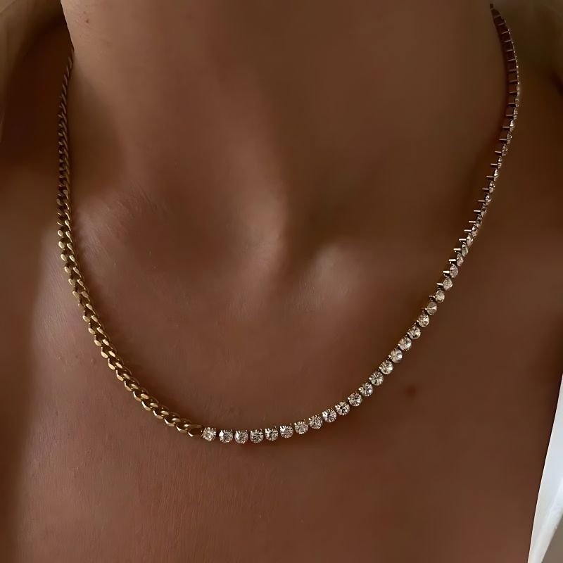 Collar Doble Brillo