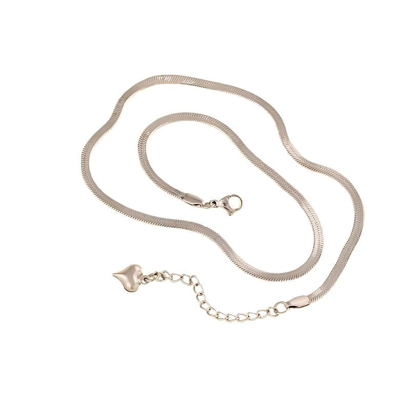 Cadena Snake Plateada