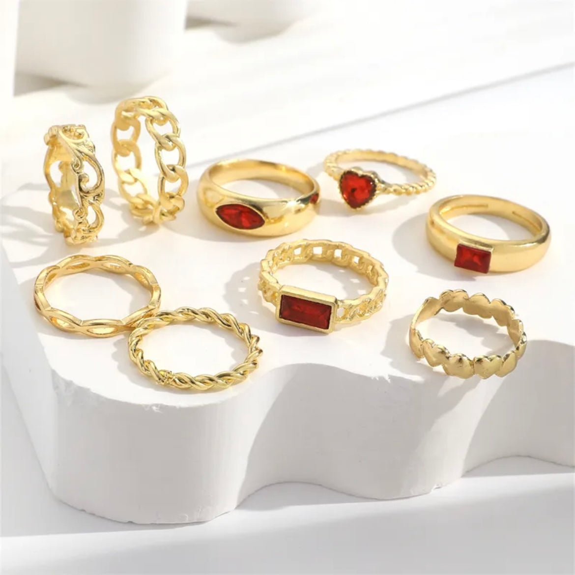 Set de Anillos Red