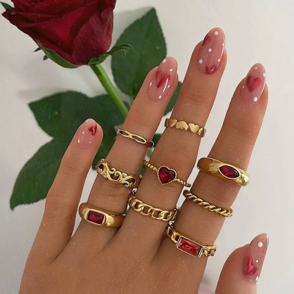 Set de Anillos Red
