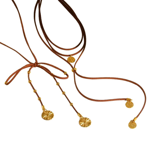 Collar Corbatita Brown